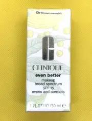 Clinique Even Better Foundation SPF 15 CN 40 CREAM CHAMOIS VF Evens/Corrects NIB