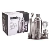 Bartender 8 Piece Cocktail Set with Stand