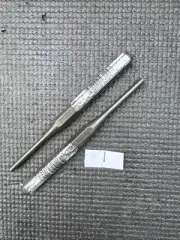 (2) Sears Craftsman USA Prick Pin Punch 42885 43124 Western Forge Black
