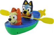 Toomies Bluey Canoe | Bluey and Bingo Toddler Bath Toys in Canoe with Pull Co...