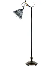 [G&G Bro] Shelby Botanical Gooseneck Floor Lamp in Black