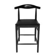 SK Designer Living | Replica Hans Wegner Elbow Counter Stool | Black