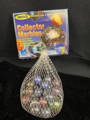 Jupiter￼ Collector Series Net Bag Glass Mega Marbles Vacor 1 Shooter 24 Players
