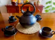 Pre-Columbian Style Tea Pot Kettle Coffee Pot Clay Pot for Cooking La Chamba