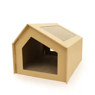 貓本屋 升級款DIY貓抓板造型貓屋(XL號)