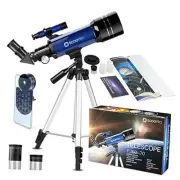 Telescope for Kids Beginners Adults, 70mm Astronomy Refractor Telescope with