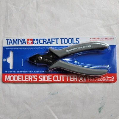 Tamiya 74093 Craft Tools Modeler's Side Cutters Alpha Gray Made in Taiwan