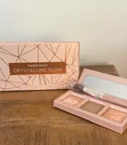 bareMinerals Crystaline Glow Bronzer & Highlighter Palette Set w. Brush! NEW!