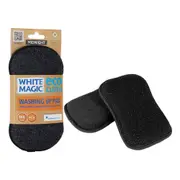 White Magic Reusable Double-Sided Cleaning Washing Up Pad Scrub Cleaner Midnight
