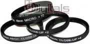 49mm +1 +2 +4 & MACRO +10 CLOSEUP LENS FILTERS SET KIT 49 mm Asian Camera