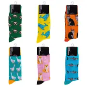 6 Pairs Fashion Novelty Funny Socks Men Socks Women Socks one Size 5-13