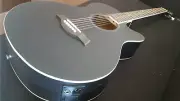 Berkeley Metallic Luster Black Inlay Art Guitar 39" w/4 band EQ E-Tunner
