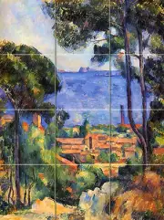 Art Cezanne L'Estaque Mural Ceramic Backsplash Tile #126
