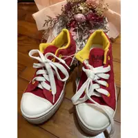 在飛比找蝦皮購物優惠-(全新)台灣製Flame King  女大人紅色帆布鞋  s