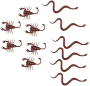 HEALSOPTHY 36 Pcs Simulation Snake Scorpion Halloween Prank for Tricky Props for Costume Parties Scary Atmosphere for April Fool Day Realistic Design
