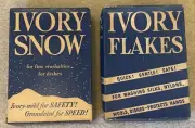 Lot of 2 Ivory Snow & Flakes, Dish Washing, Detergent, Vintage