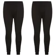 2x Holeproof Aircel Thermal Mens Black Long Johns Sleep Pants Underwear MYPY1A Bulk Base Layer