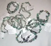 Natural Rainbow Fluorite Chip Bracelets by Healing Light Stones Polish or Matte