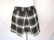 Alexander McQueen McQ tartan skirt ‘Rupert’ VTG 2014 NWT 48 Italy L MINI