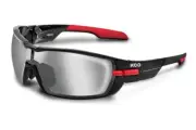 KOO Open Cycling Sunglasses Small Black/Red SMOKE MIRROR/CLEAR Italy ZEISS Kask