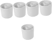 BESPORTBLE 5pcs Golf Cup Golfs Training Holder Cup Putting Hole Cup for Replace Putting Hole Cups Golf Hole Cup Golfing Putting Hole Cup Golf Putter Putting Cup Golfing Supplies White Plastic