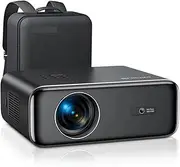 Auto Focus/4K Support Native 1080P Projector with WiFi 6 and Bluetooth 5.2 600ANSI Outdoor Home Projector 6D Keystone(EU Plug)