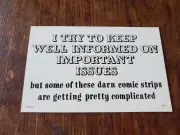 Vintage Humor Postcards Important Issues Comic Strips Complicated Bx2-2