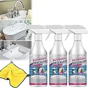 Bathroom Descaler Cleaner, Reshline Stubborn Stains Cleaner, Powerful Stubborn Stains Cleaner, Bubble Cleaner Foam Spray, Multipurpose All-Purpose Bathroom Descaler Foam Spray (1, 3PCS)