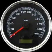 DS 5in KPH Black Programmable Metric Speedo for Softail Springer CVO 09