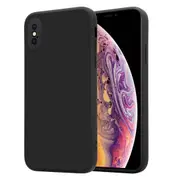 MCC iPhone X Xs Soft Liquid Silicone Shockproof Case Cover Apple iPhoneX [Black]