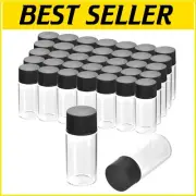 Durable Borosilicate Glass Vials, 20ML Capacity, Perfect for Liquids and Powders