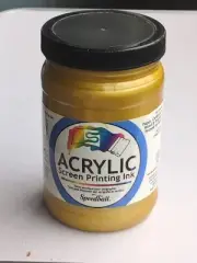 Speedball Screen Printing Ink - Gold, 32 oz, Jar New
