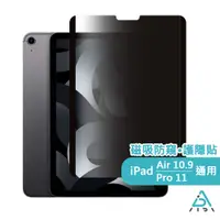 在飛比找PChome24h購物優惠-【AIDA】霧面清透超薄磁吸 防窺保護貼 -iPad Air