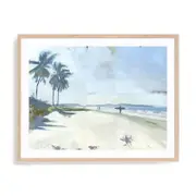 Artey | Playa Garza - Framed Print - Natural Frame - 60 x 75cm