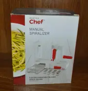 Master Chef Manual Spiralizer Set with 5 Interchangeable Blades NEW