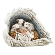 Adoring Sheep at the Manger