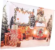Mipcase Christmas Backdrop Background Photography Background Decoration Christmas Photo Background Backdrop Xmas Photography Backdrop Christmas Photo Background Booth