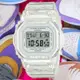 CASIO 卡西歐 BABY-G 纖薄經典方形電子錶-半透明 BGD-565S-7 防水100米