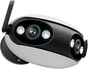 IP Camera 4K 8MP Panoramic 180° Wide View Angle Outdoor WiFi Surveillance Camera Night Vision CCTV Security Protection(U/K,8MP Camera No Card)