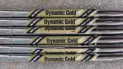 5-PW TRUE TEMPER TOUR ISSUE 120 DYNAMIC GOLD X100 .355" TAPER TIP IRON SHAFTS