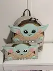 Loungefly Star Wars The Child Grogu Baby Yoda Disney Mini Backpack NEW w/wallet