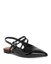 Vagabond Women's Hermine Pointed Toe Double Strap Flats 7 US / 37 EU