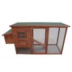Chicken Coop NEW Large 198cm Long Hen house Chook Rabbit Hutch Run Cage P001