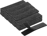 uxcell 24 Sets Hook and Loop Strips with Adhesive, 1 x 4 Double-Sided Strong Back Adhesive Tape Fasteners Heavy Duty Strip for Home Office Classroom, Black