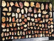 Lot Of 120 Agate Coral Chip Arrowheads Spearhead Point Knife Blade Flakes 1 Lb