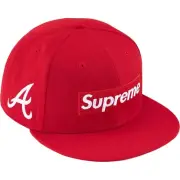 Supreme MLB Team Box Logo NEW ERA Atlanta Braves 59Fifty Fitted Hat 7 1/2
