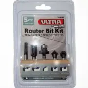 Ultra 6.4mm 5 Piece Router Bit Set