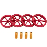 Creality Red Manually Leveling Wheel Screw Nut + Yellow Hotbed Spring x4 Package