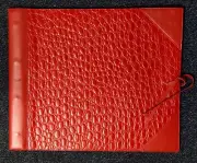 Corban & Blair NEW Leather Large Outback Dapper Photo album RED 25 sheets black