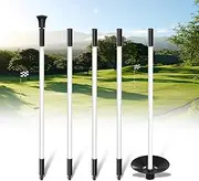 KINGTOP Golf Flagstick, Practice Putting Green Flag Stick for Yard, Golf Pole Pin Flagpole, Portable 2-Section Design, All 3 Feet